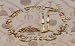 Prestige Gold Embroidery on White with Hebrew Calligraphy of Shabbat/holiday Tablecloth 57 By 119 Inch Rectangle