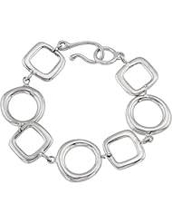 Sterling Silver Fashion Link Bracelet