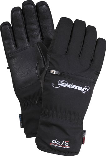 Ziener Damen Skihandschuh KUBA AS DCS, black, 6,5