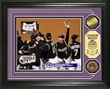 Colorado Rockies National League Champions Celebration Photo Mint w/ Gold and Infield Dirt Coins