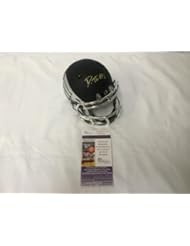 DEANTHONY THOMAS HAND SIGNED OREGON DUCKS BLACK TITANIUM SPEED MINI HELMET JSA