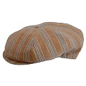 Borsalino 8/4 Style Shirt-stripe Cap