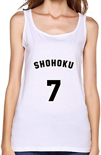 TBTJ Womens Fashion SHOHOKU Tank Top Shirts White Small