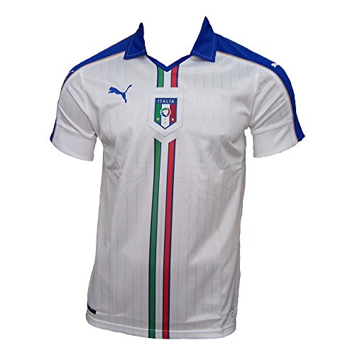 PUMA Herren Trikot FIGC Italia Away Shirt Replica, White, Team Power Blue, L, 748922 02