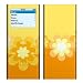 Retro Orange Flowers Design Decal Skin Sticker for Apple iPod nano 2G (2nd Generation) 2GB/ 4GB/ 8GB Player