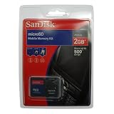 SanDisk 2GB MicroSD Memory Card (with Adapter) Kit for LG Chocolate Smartphone.