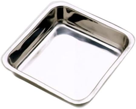 Square Cake Pan 7.75"x 7.75"x 1.75" cooking area, 8.5" x 8.5" edge to edge,Heavy gauge Stainless Steel,New