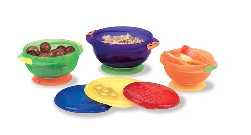 Munchkin Three Stay Put Suction Bowl 3-Pack Image Munchkin Three Stay Put Suction Bowl 3-Pack