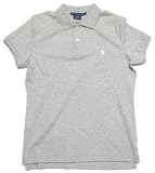 Ralph Lauren Sport Womens Polo Shirt in Grey (White Pony) SLIM FIT