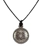 Diabolik 85258 Pewter Celtic Knot Medallion on Leather Cord
