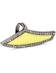 Paige Novick Citron "Triangles" Pave Detail Ring