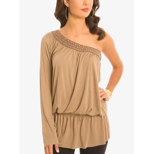 GUESS by Marciano Natasha One Shoulder Tunic from amazon.com