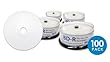 DIGISTOR 50GB BD-R Media, White Inkjet Printable Surface (100 pack)
