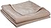 Vellux 1B07049 Original Insulating Core Hotel Style Solid blanket Machine Washable Soft Cozy Warm Pet Friendly Bed Sofa Blankets, Twin, Beige