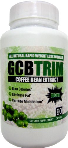 Herbal Nutrition - GCB TRIM Coffee Bean Extract, 400 mg per Capsule, 800 mg per serving, 90 Capsules per Bottle (Contains Some Chlorogenic Acids)