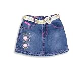GeGe - Toddler Girls Jean Skirt, Blue Denim by GE Animation