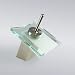 Euro Modern Contemporary Waterfall Bathroom Vanity Sink Lavatory Faucet Brushed Nickel