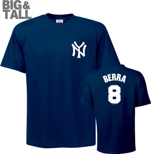Yogi Berra Big & Tall New York Yankees #8 Cooperstown Name and Number T-Shirt
