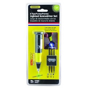 General Tools 1700 UltraTech Lighted Screwdriver