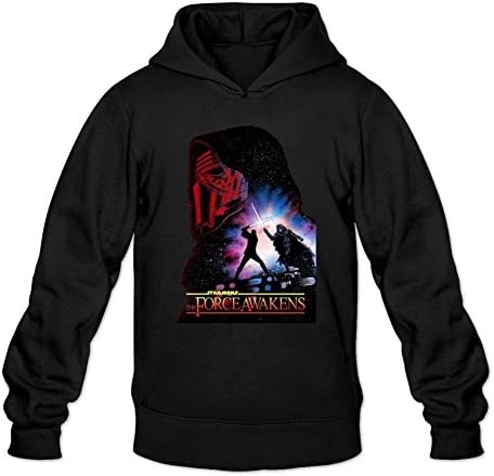 Fokiyo Custom Star Wars The Force Awakens Hooded Sweatshirt/Hoodie Mens Black L