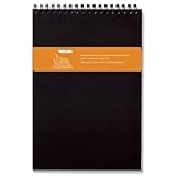 Whitelines Wire Top A5 Lined Notebook - Black  (Whitelines Wire Top Notebooks)