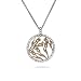 Rose Gold Sterling Silver CZ Field of Tulips Pendent