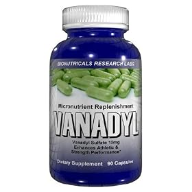 Bionutricals VANADYL - 90 Capsules 10mg Vanadyl Sulfate Enhance Athletic & Strength Performance