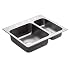 Moen 22238 Camelot Stainless Steel 20 Gauge Double Bowl Drop In Sink