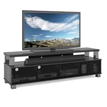 Big Sale B-003-RBT Bromley 75-Inch 2 Tier TV Bench, Ravenwood Black