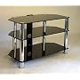 Centurion GT3 Black Premium Contemporary Design Flat Screen 15"-37" Glass Stand