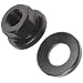 Class 8 12L14 Steel Flange Nut, Black Oxide Finish, Right Hand