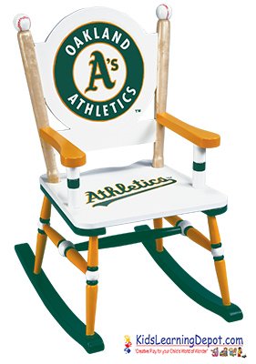 Oakland Athletics MLB Furniture - Rocking Chair