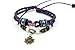 November's Chopin Unique Beads Braided Leather Adjustable Wrap Bracelet
