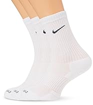 Nike Men's Dri-Fit Cotton Cushioned Socks X-Large (shoe size 12-15) (White)
