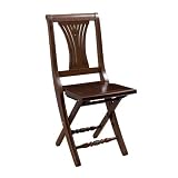 Hillsdale Loreto Folding Chair in Mahogany