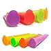 Silicone Popsicle Molds - Set of 4 - Easy to Freeze Squeeze and Fill Ice Pop Maker - BPA Free - Get Your 77 Gourmet E-book Recipes