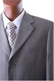 Men's Single Breasted Dark Taupe Super 150's Wool Feel Dress Suit