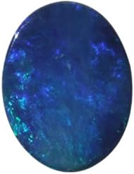 O&G Australia Natural Opal Doublet Gemstone, 7xpmm (0.92cttw)