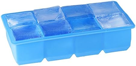 My Ice Mold(tm) LARGE SQUARE 2-Inch ★Eco Friendly ★Easy to Clean ★Big Size ★Strong Material, Durable Yet Flexible [ ✔FDA Approved ✔No BPA ] Light Blue color