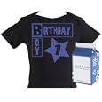 Spoilt Rotten - PERSONALISED Number Birthday Boy Baby & Toddler Slogan T-Shirt 100% Organic Sizes 5-6 years BLACK + in funky Milk Carton'