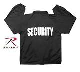 7648 Black Printed Law Enforcement Coach Jacket,Security (Large)