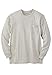 KingSize Men's Big & Tall Shrink-Less Lightweight Long-Sleeve Crewneck Pocket T-Shirt