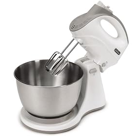 Sunbeam FPSBHS0301 250-Watt 5-Speed Hand and Stand Mixer Combo, White 