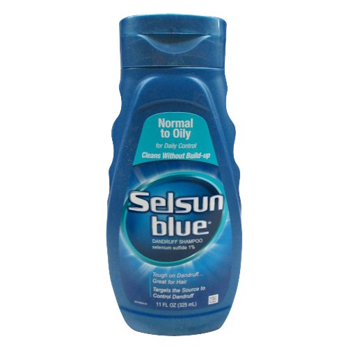 Selsun Blue Dandruff Shampoo, Normal to Oily, 11-Ounce Bottle (Pack of 3)