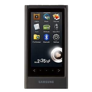 Samsung YP P 3 JCB Video-/MP3-Player 8 GB (7,6 cm (3 Zoll) Touch-LED, FM-Tuner, Bluetooth 2.1) schwarz