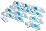 AFI 65612 Fishing Rod 2-Piece Storage Rack with Mounting Boards and Hardware (4-Rod, White Poly)