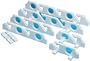 AFI 65612 Fishing Rod 2-Piece Storage Rack with Mounting Boards and Hardware (4-Rod, White Poly)
