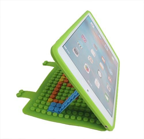 Floon(TM) DIY iPad mini2/mini3 Silicone Case/Cover with Stands: Shockproof Case Delivers the Ultimate Protection, Angle Adjustable for PERFECT Viewing, DIY &amp; Customizable with YOUR Message---GREEN