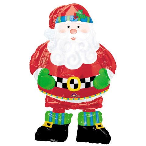 Santa Airwalker Large Mylar Balloon 37