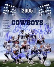 Cowboys, Dallas (2005) Autographed/Hand Signed 8x10 Photo By Julius Jones, Roy WIlliams, La'Roi Glov